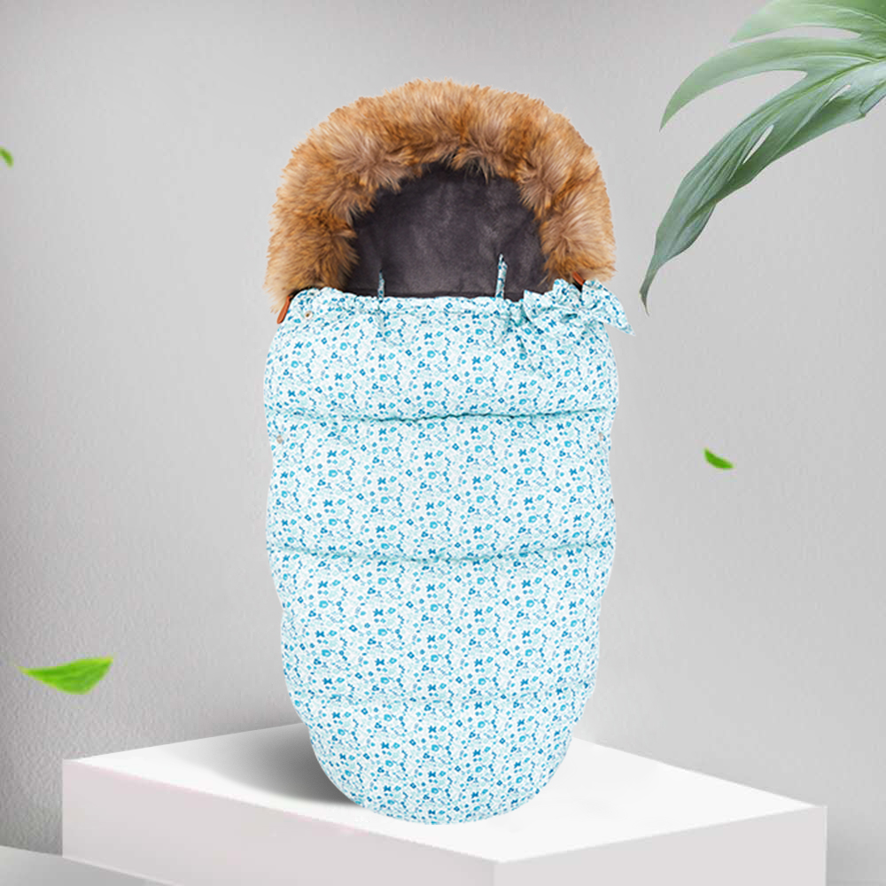 Best Blue Flower Buggy Universal Footmuff 